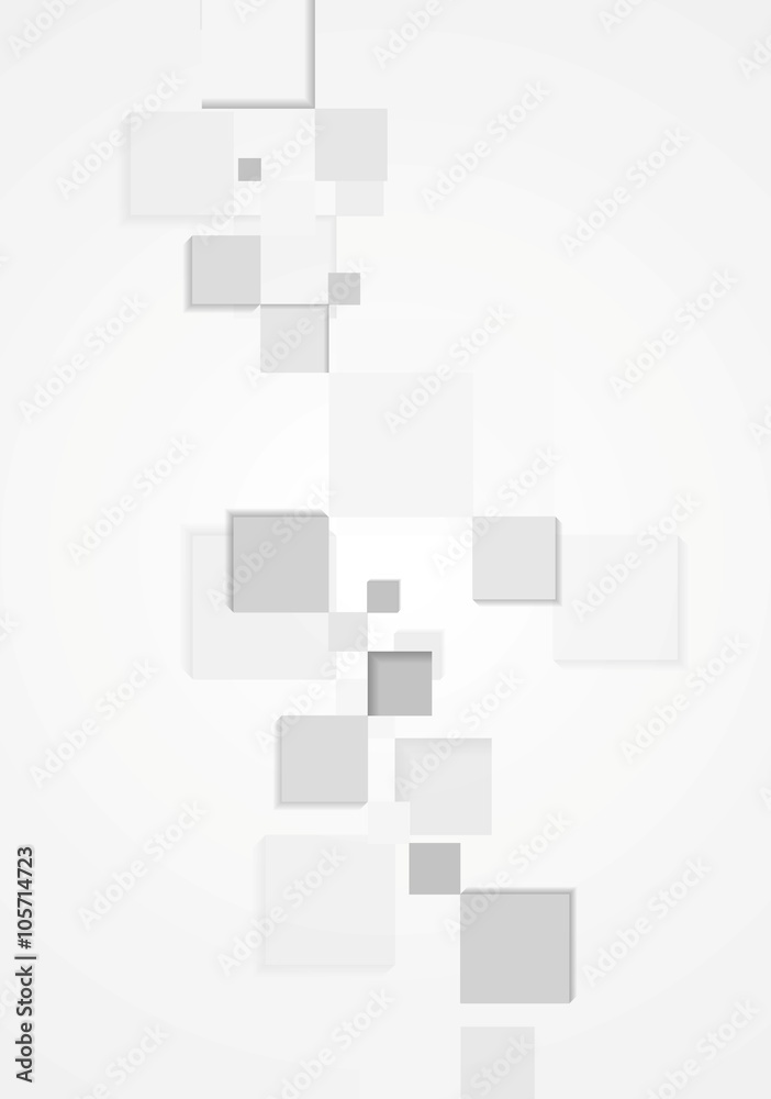 Abstract vertical background with grey squares