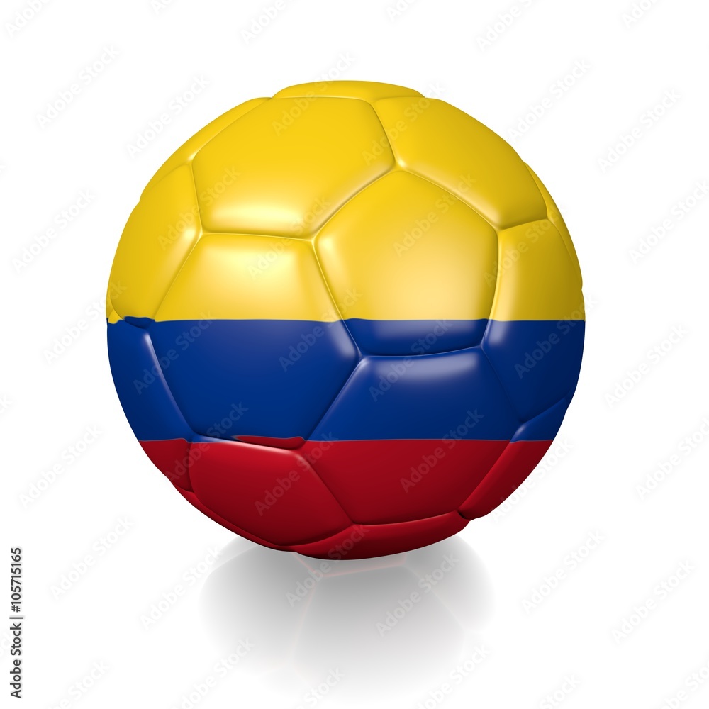 Football soccer ball with a national flag texture Football soccer ball with a national flag texture