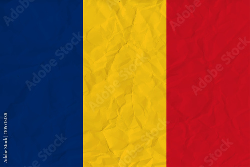 Romania paper  flag