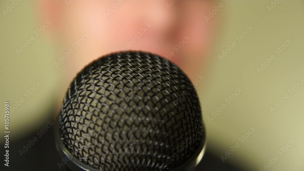 Concept of being interviewed.
