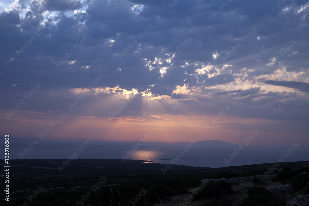 Sundown, Adriatic sea Sundown, Adriatic sea