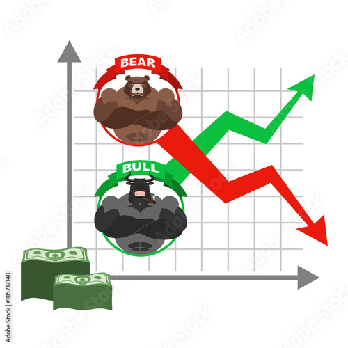 Rise and fall of  quotations of dollar. Bets on  Exchange. Bears