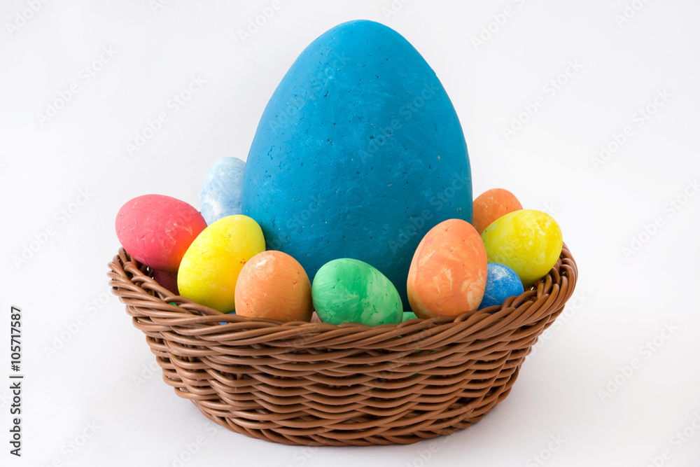 Easter eggs in a basket.Photo isolated
Easter eggs in a basket.Photo isolated