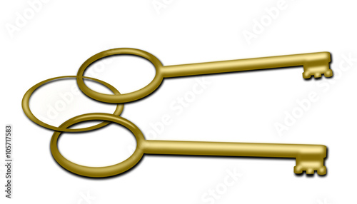 Two golden Keys 