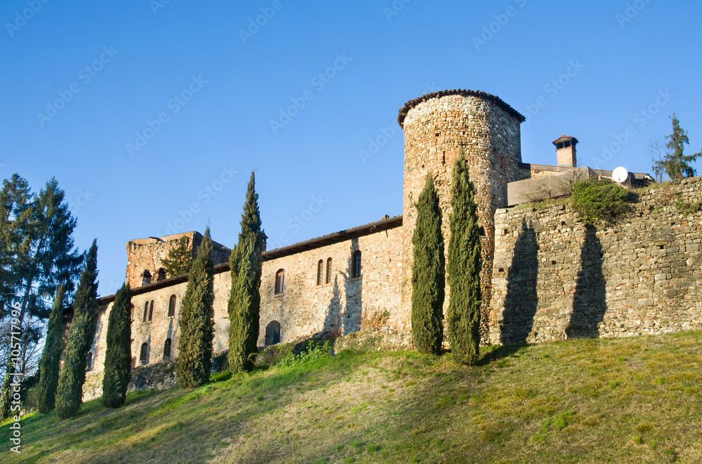 fortified walls  Rivalta Castle - Piacenza -  Emilia Romagna 