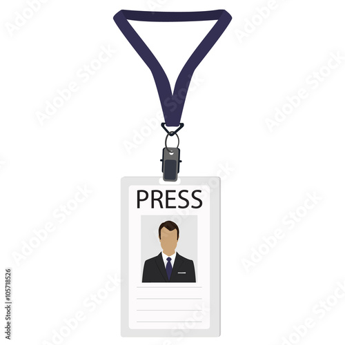 Badge for press