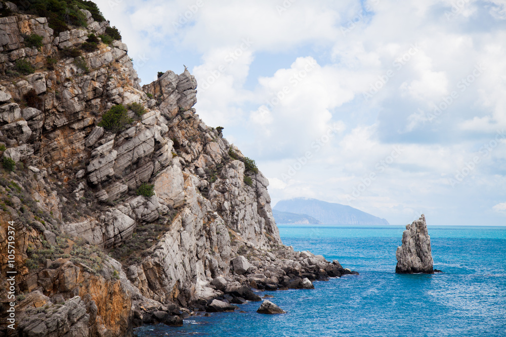 rock by the sea Crimea