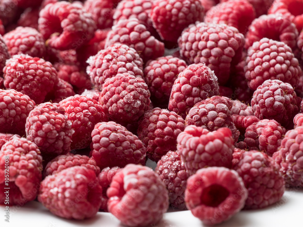 Frozen raspberries Frozen raspberries