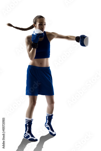 Woman Boxer Boxing   © karmaknight