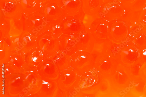 red caviar as background. macro