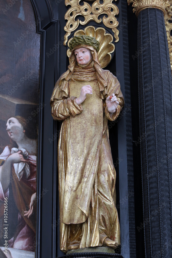 Saint Teresa, parish Church of the Immaculate Conception of the Virgin Mary in Lepoglava, Croatia Saint Teresa, parish Church of the Immaculate Conception of the Virgin Mary in Lepoglava, Croatia