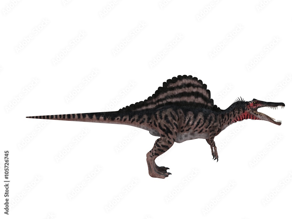 Naklejka premium 3d render of a Dinosaur inside a white stage