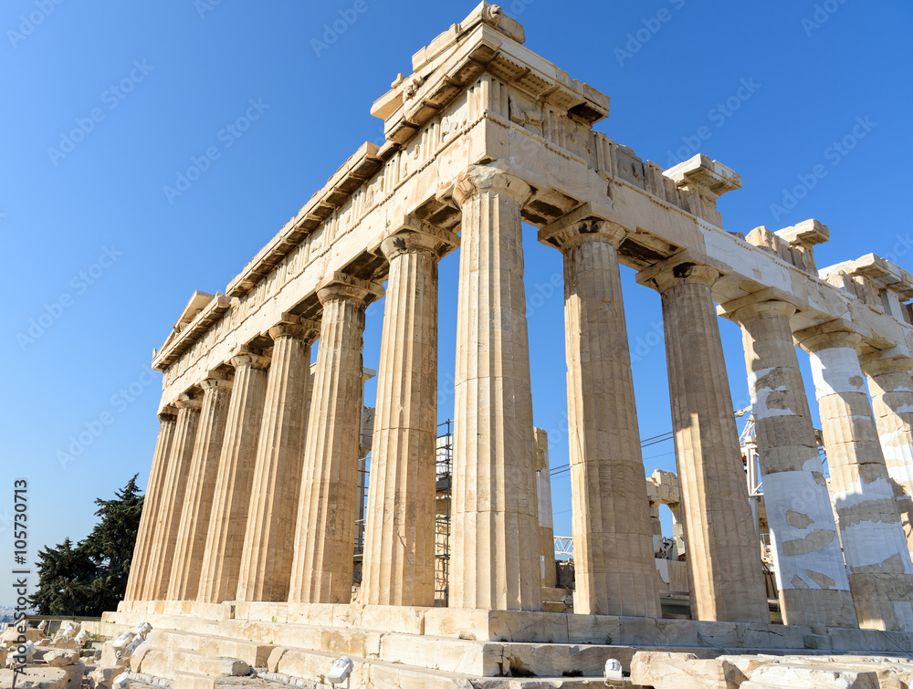 Obraz premium Parthenon temple at the Acropolis in Athens