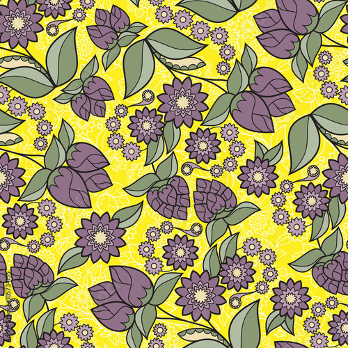 Floral design seamless background texture pattern