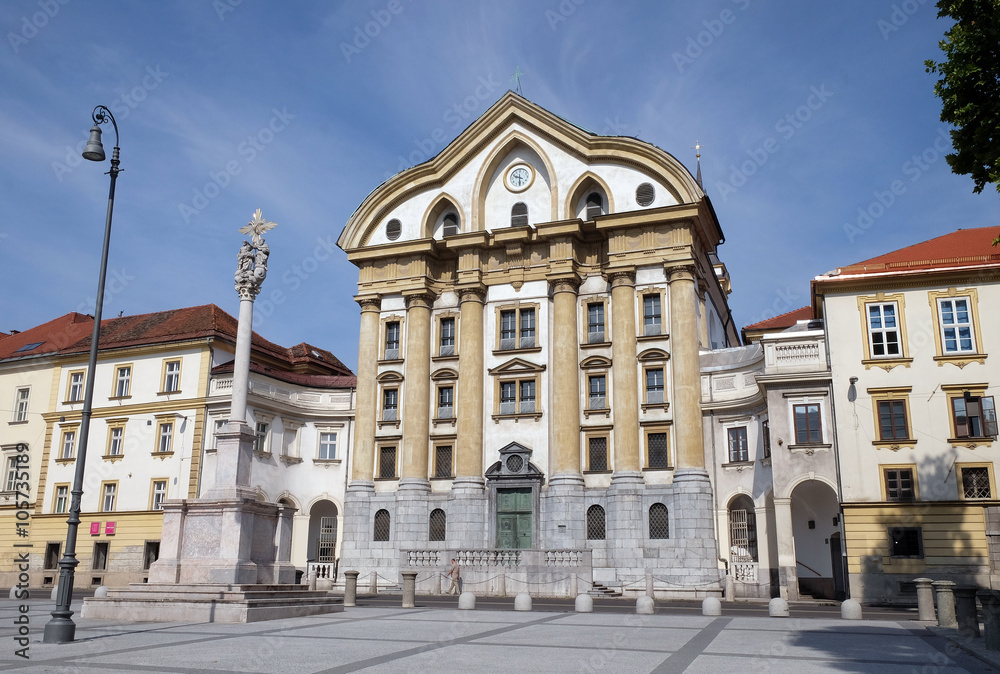 Saint Anthony the Great, Franciscan Church of the Annunciation in Ljubljana, Slovenia 