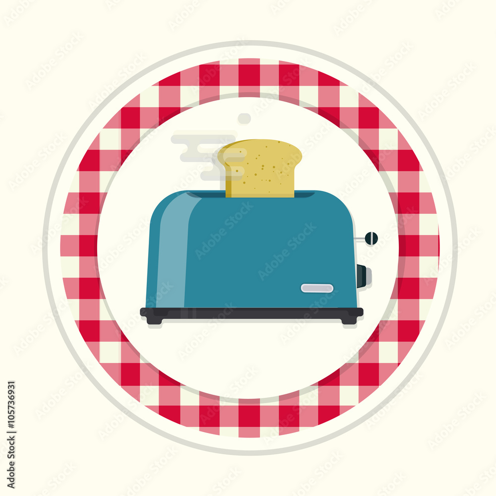 toaster creative vector icon, web element, label,badges