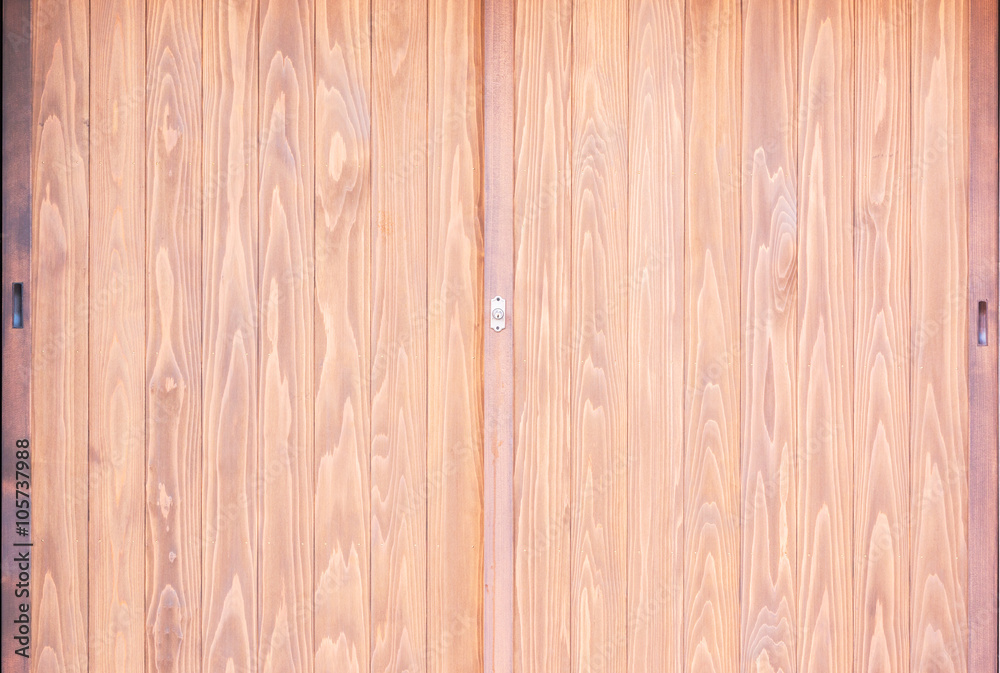 Traditional Japanese style sliding wooden door. Traditional Japanese style sliding wooden door.