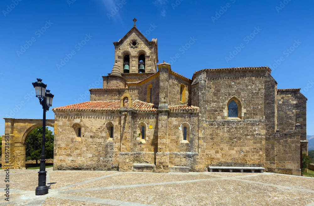 Day view of San Vicente Martir y San Sebastian church in Frias