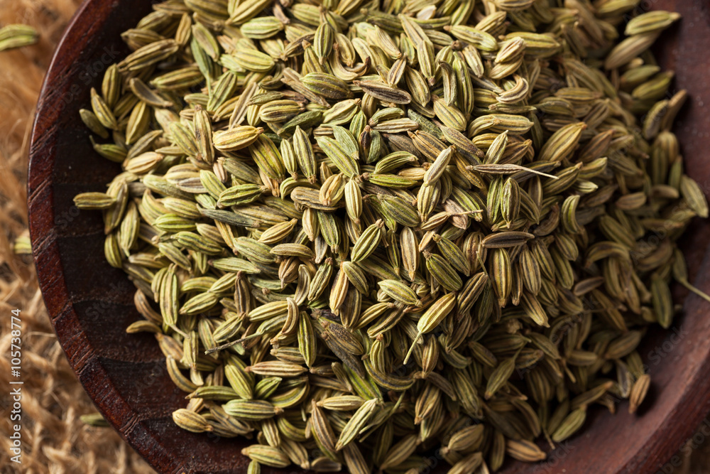 raw organic fennel Seed