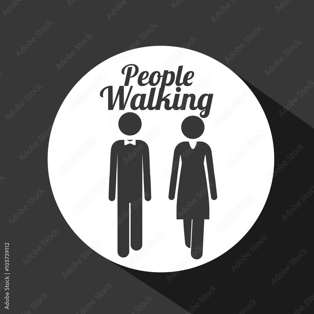 people walking design people walking design