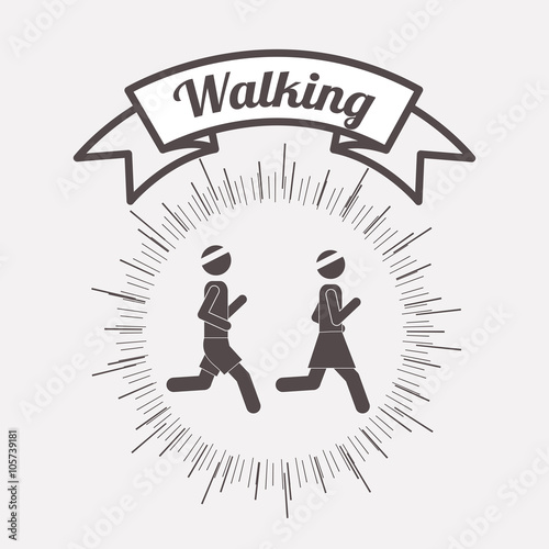 people walking design 