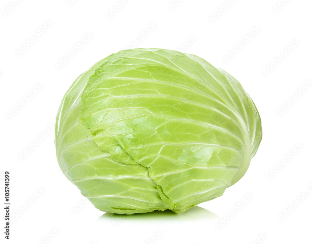 Cabbage isolated on the white background Cabbage isolated on the white background