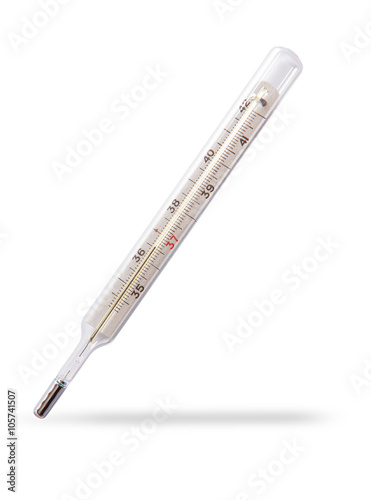 medical thermometer isolated on white background