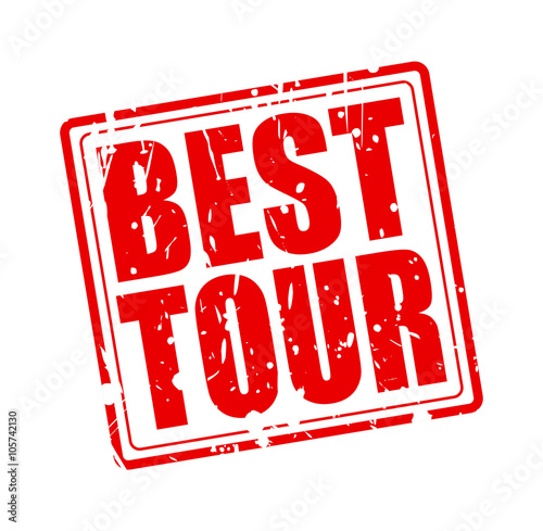 BEST TOUR RED STAMP TEXT