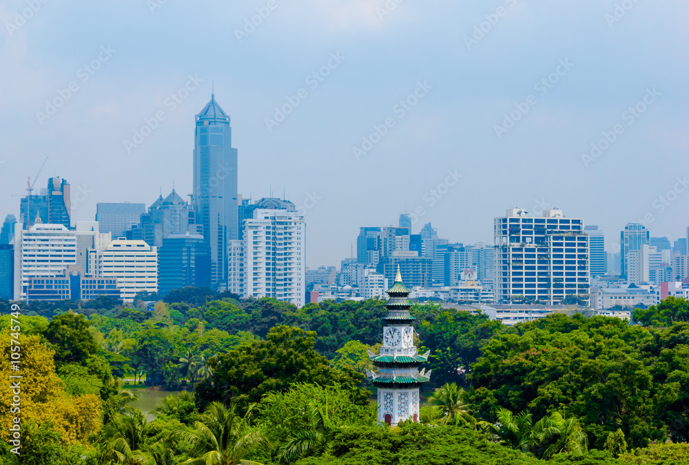 Fototapeta premium Bangkok city view
