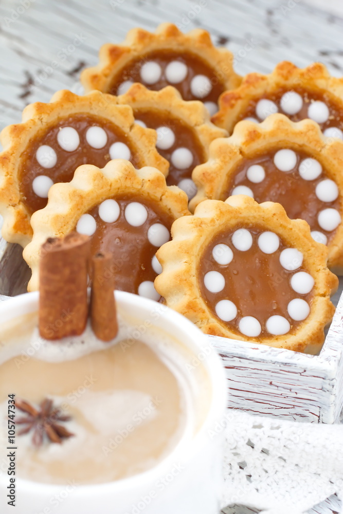 Cookies with caramel and coffee Cookies with caramel and coffee