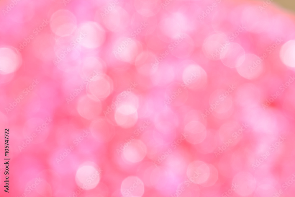 Pink background with bokeh defocused lights