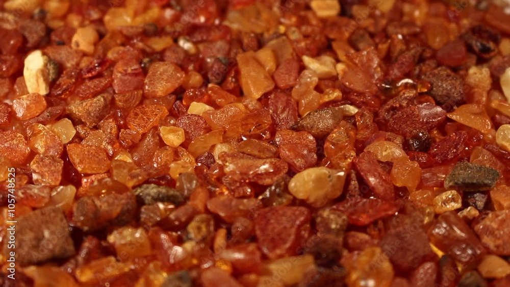 Amber stone macro rotate Amber stone macro rotate