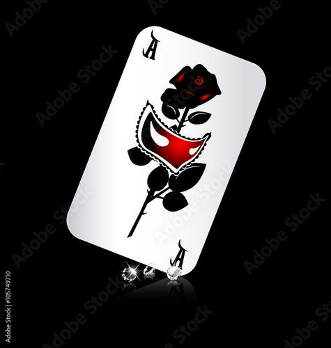 ace mask and rose