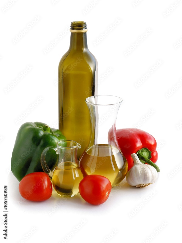 peppers,tomatoes,garlic and oil