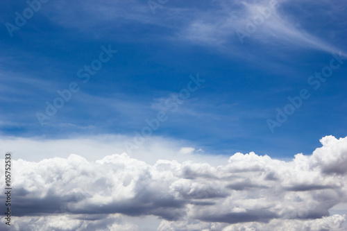 Fototapeta Naklejka Na Ścianę i Meble -  clouds in the blue sky.