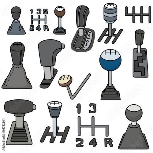 vector set of car transmission