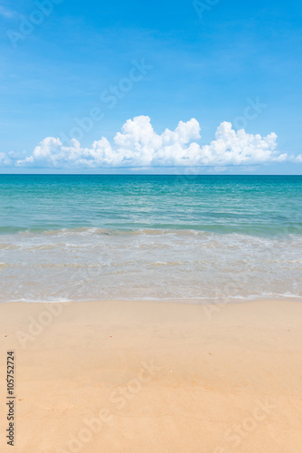 Sea and sand tropical sea under the blue sky