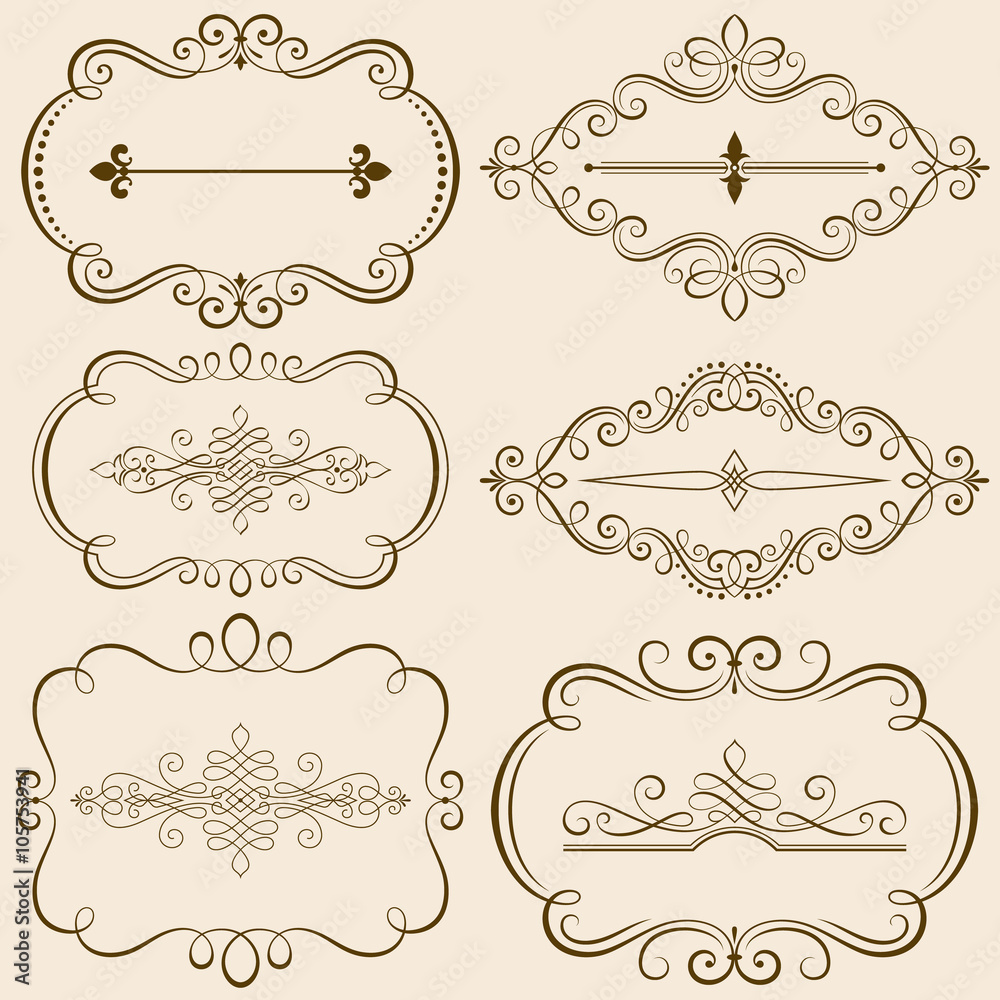 Decorative Calligraphic Frames III