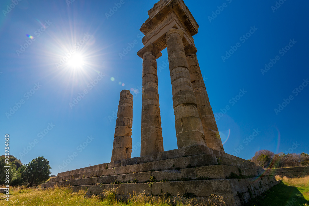 Acropolis of Rhodes, temple of Apollo