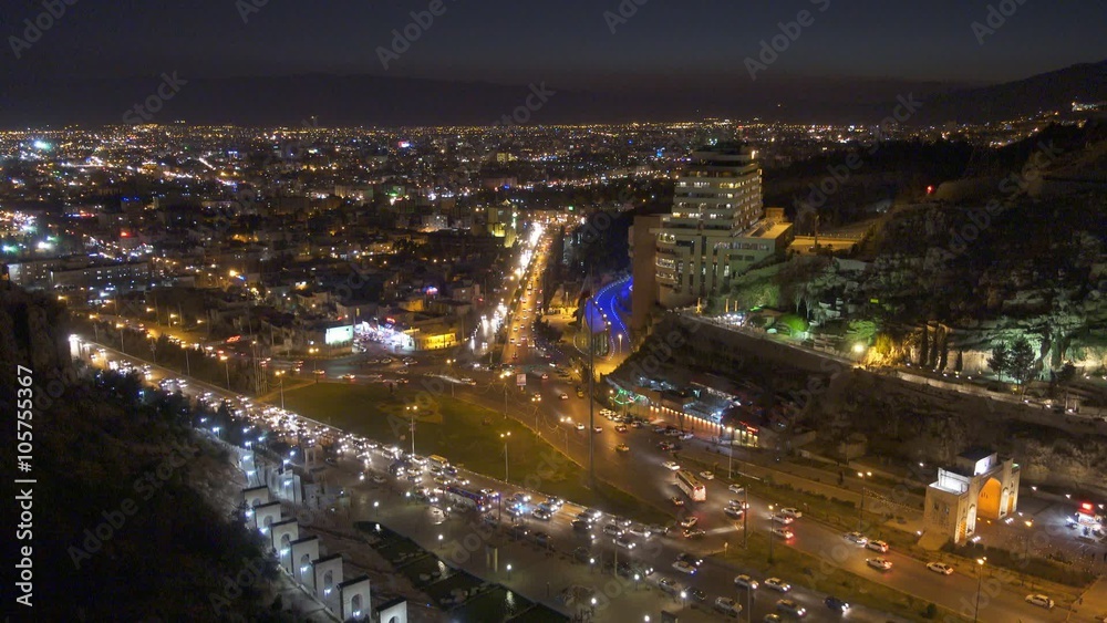 Night view of Shiraz, Iran Night view of Shiraz, Iran