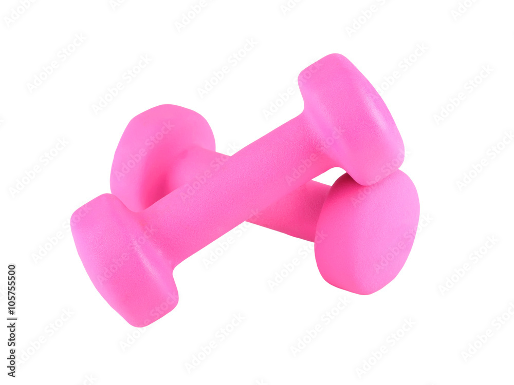 pink glossy dumbbell pink glossy dumbbell