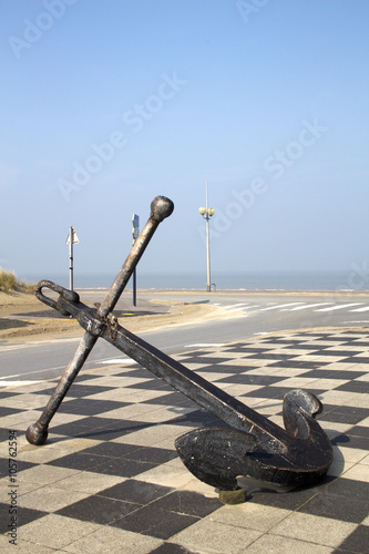 Anchor along the Dunkirk Coastline  France