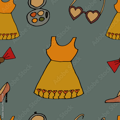 Set of summer dresses and sundresses