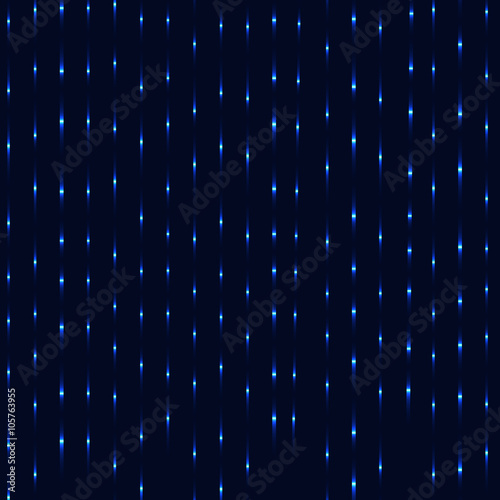 Neon blue rain abstract background