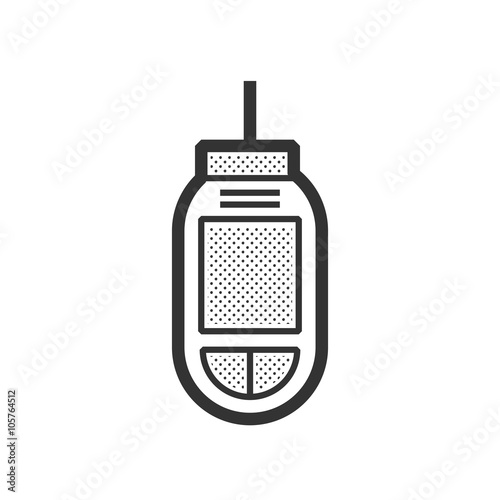 Medical Device Icon, Diabetes Flat icon