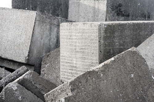 Fototapeta Naklejka Na Ścianę i Meble -  old concrete block wall background texture