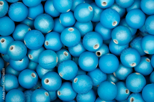 Blue beads. Texture. Hi res photo.