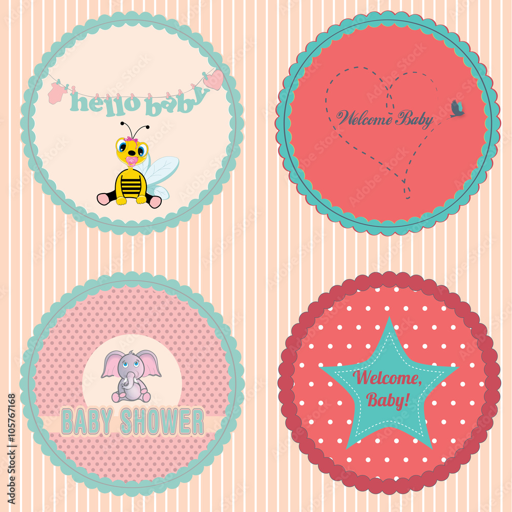 Baby Shower Stickers Baby Shower Stickers