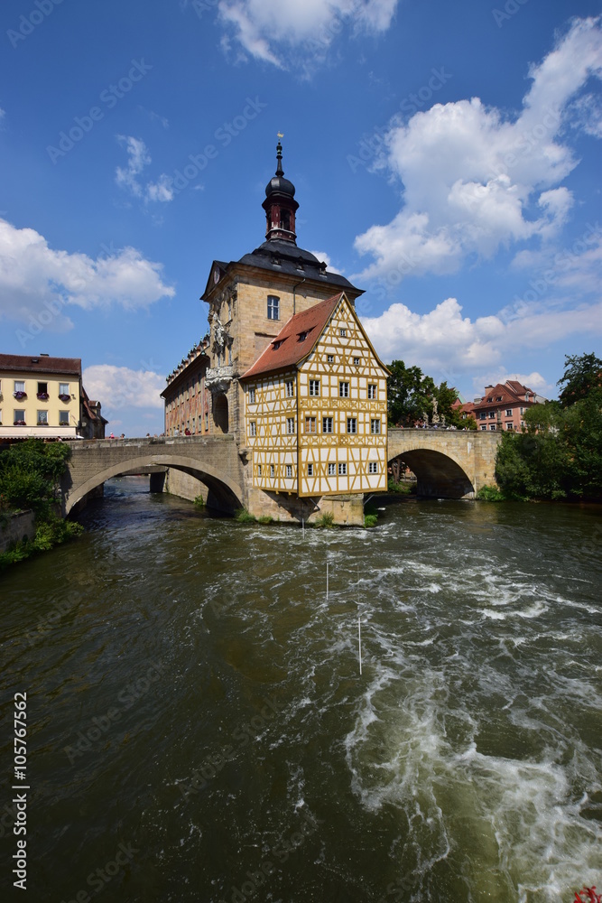 Obraz premium A view in BAMBERG, Bavaria, region Upper Franconia, Germany