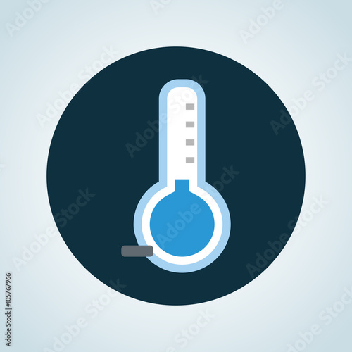 Illustration of the temperature is below zero icon